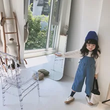 Новое поступление, джинсовый комбинезон для девочек и мальчиков, высококачественные осенние детские джинсовые штаны для детей 1-7 лет