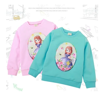 

kids wear spring autumn coat sweatshirt boy girl clothes cotton cartoon comic sequin decals 2019 quality 2-8 Age child clothing