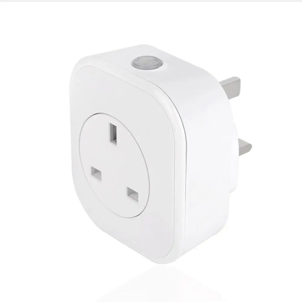 UK Plug WiFi переключатель мини розетка беспроводной пульт дистанционного управления розетка с таймером затемняемый светильник умный дом совместим с Google - Цвет: UK Plug