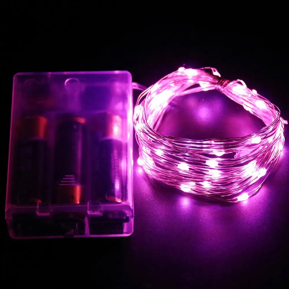 Светодиодный светильник, сказочный светильник, s String Luces, светодиодный декоративный светильник, 50 м, 30 м, 20 м, 10 м, 5 м, 3 м, 2 м, светильник для гирлянды, дома, Рождества, свадьбы