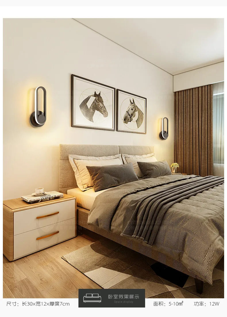 10Modern LED wall lamp flexible led wall sconce light adjustable wall lamp dimmable wall lights for home restaurant hotel bar shop