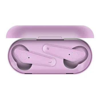 

K12 Bluetooth Wireless Headphones Display Waterproof Contact Control Binaural Call Purple Earphone