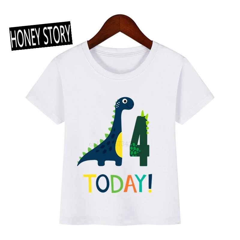 Rápido pesado muñeca Camisetas con estampado de dinosaurios para niños y bebés, playera de manga  corta con estampado de dinosaurio de dibujos animados, regalo divertido para  niños y niñas|Camisetas| - AliExpress