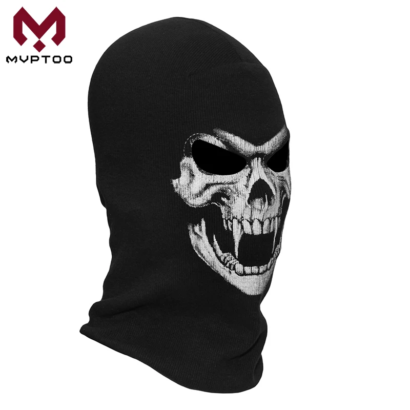 Мотоциклетный ветронепроницаемый подшлемник Череп призрак скелет шляпа