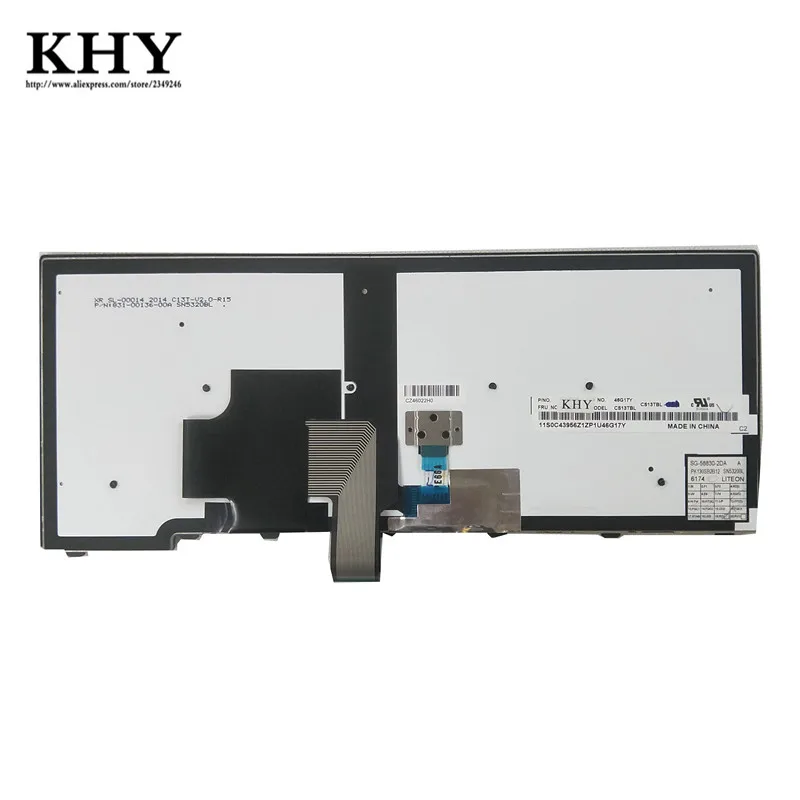 Новая Оригинальная клавиатура с подсветкой для ThinkPad T440 T440P T431S T440S T450 T450S T460 Европейская стандартная клавиатура