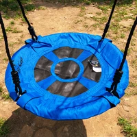 60CM 23inch Outdoor Kids Playground Swing Set Saucer Rotate Tree Nest Swing 900D 600lbs Flying Rope Round Swing 1