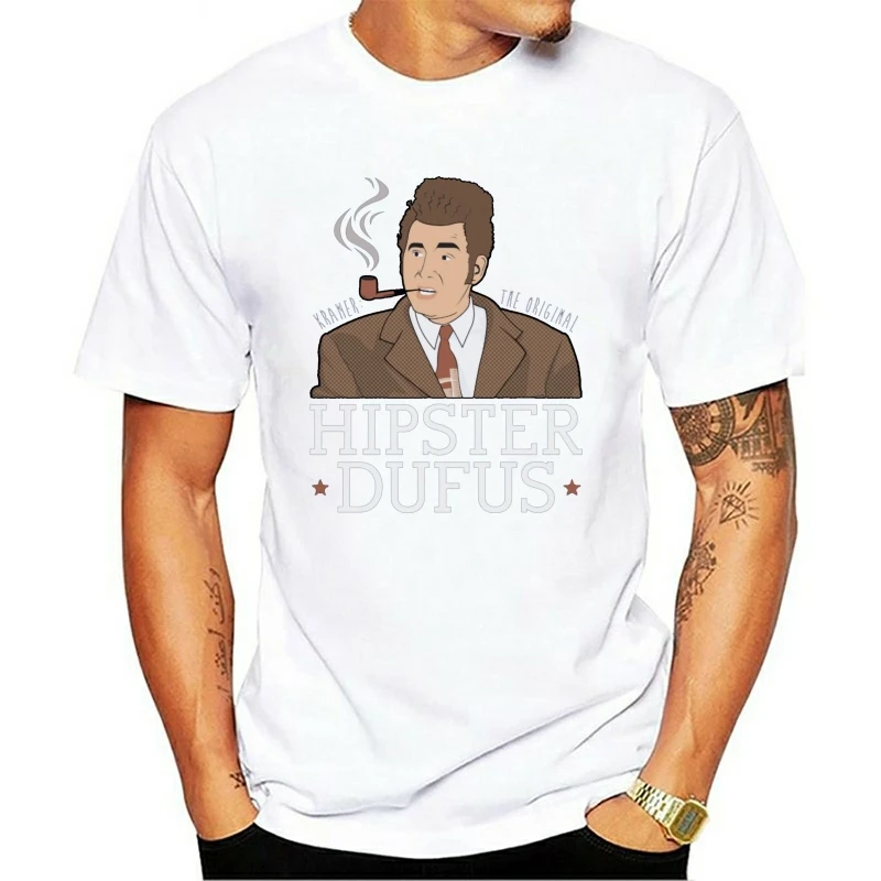 Хипстерская футболка COSMO KRAMER с принтом dufm неофициальная SEINFELD взрослые Размеры 2021