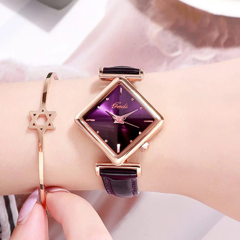 

Women Watches 2019 Casual Women Rhombus Romantic Blue Wrist Watch Fashion New Designer Ladies Clock Bracelet Watchs  