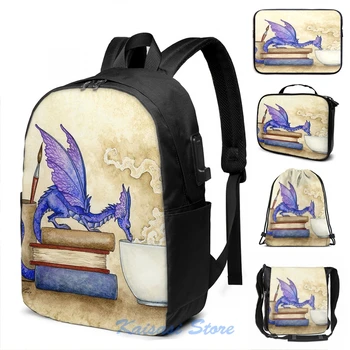 

Funny Graphic print Whats In Here USB Charge Backpack men School bags Women bag Travel laptop bag