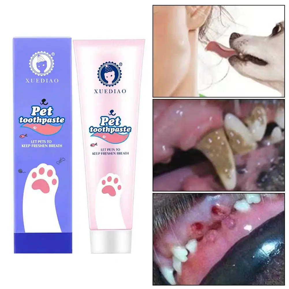 Собака Кошка съедобная зубная паста зубная щетка кошка собака освежитель полости рта очистка полости рта уход за щеткой набор