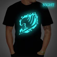 Fairy Tail Anime Luminous Men's Personality Summer Fashion T-Shirt Men's Short Sleeve T-Shirt Casual Top T-Shirt Fairy Tail Anime Luminous Men's Personality Summer Fashion T-Shirt Men's Short Sleeve T-Shirt Casual Top T-Shirt