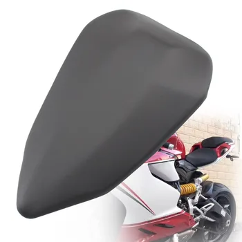 

Motorcycle Black Leather Rear Passenger Seat Pillion Pad Cushion For Ducati 899 1199 2012-2014 Seat Accessories