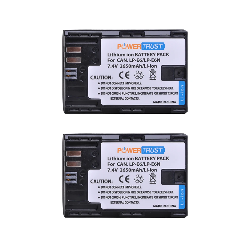 2 battery LP-E6 LP-E6N LPE6 батарея akku+ ЖК двойное зарядное устройство с портом type C для Canon 5D Mark II III 7D 60D EOS 6D 70D 80D - Цвет: 2 battery