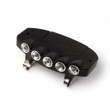 Металлический зажим 5 светодиодный светильник охотничий фонарь Рыбалка Кемпинг Охота шляпа фонарь