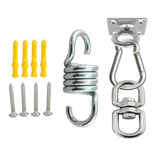 Hammock Bracket Suspension Hook Sex Swing Hanger Buckle Ceiling Mount Kit Accessories For Hanging Chair Gym Fitness Aerial Yoga combination F