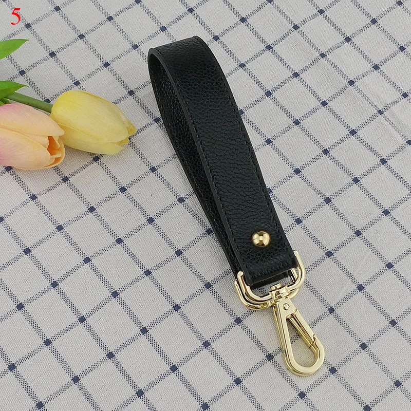 5 Replacement bag belt Straps Colorful PU Leather Handbags Straps Handle Short Belt Accessories Bags accessories for bags women - Цвет: 5
