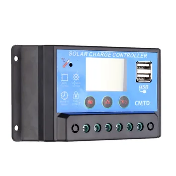 

New 10A 12V/24V LCD Regulador Solar Charge Controller with Auto Regulator Timer for Solar Panel Battery Lamp LED Lighting