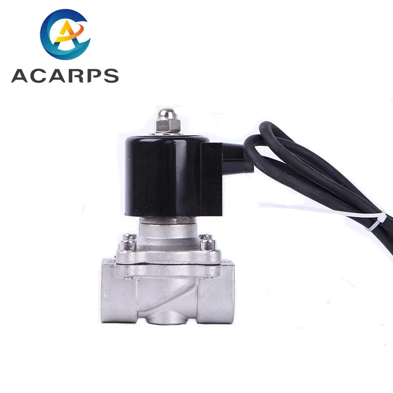 1 дюйм 24 В Соленоидный клапан воды нержавеющая сталь IP68 катушка для подводного фонтана