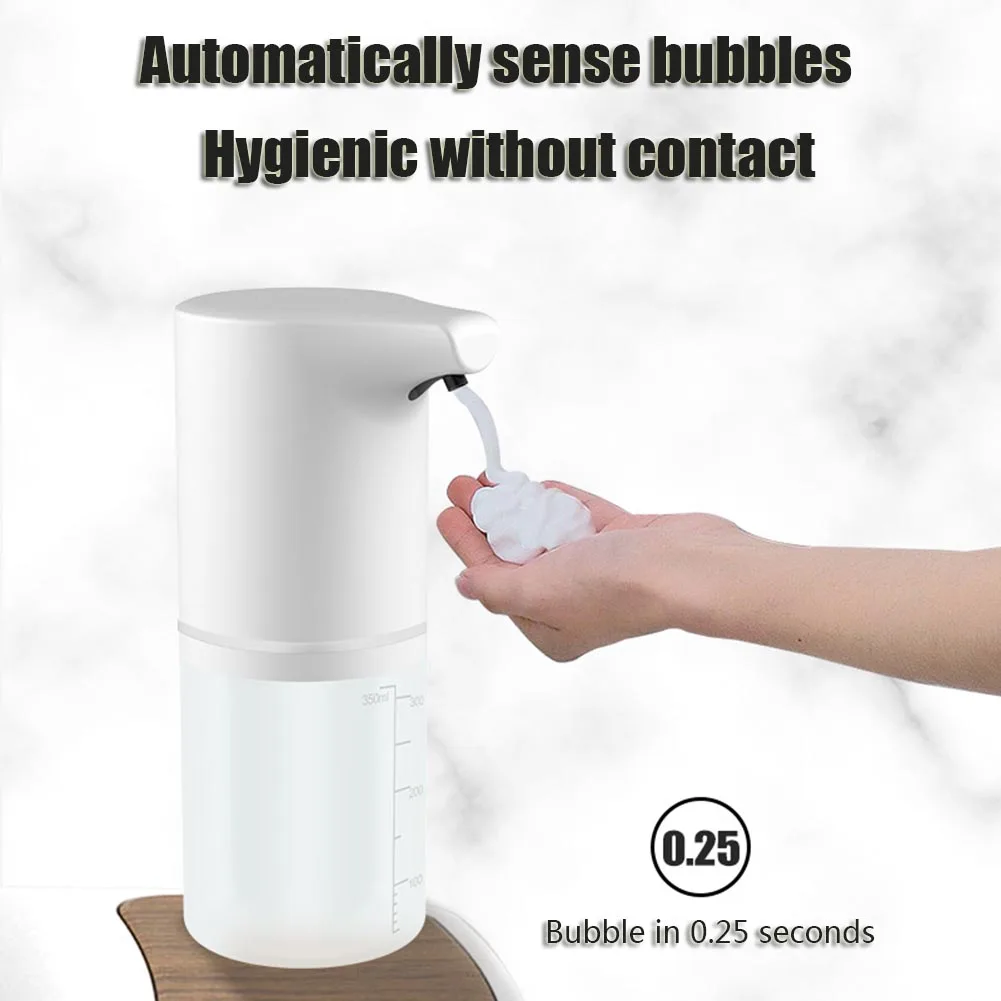 

350ml Touchless Automatic Foam Soap Dispenser Usb Charging Smart Foam Machine Infrared Sensor Foam Soap Dispenser