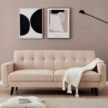 

Chesterfield Sofa U-shaped Three-seat Living Room Sofa Home Furniture Sofa Soft Sofa Multiple Colors with Solid Wood Legs