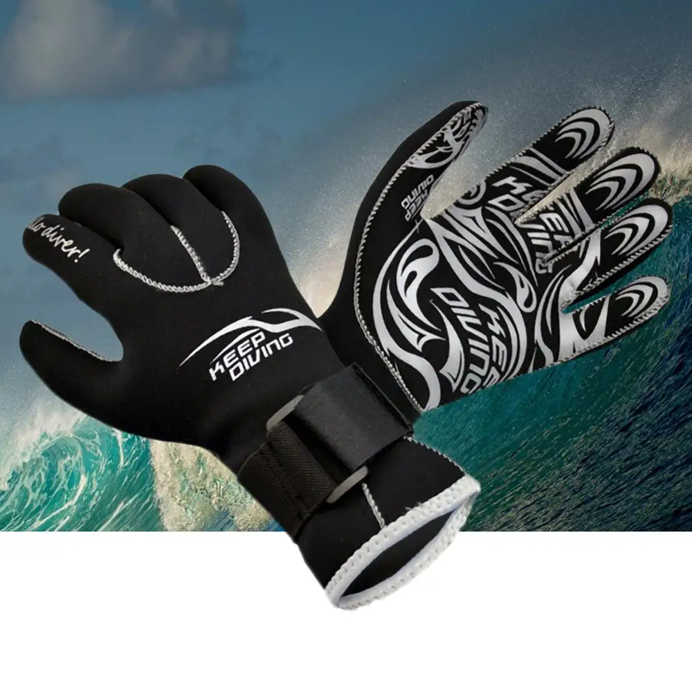 3MM Neoprene Scuba Dive Gloves Swim Gloves Snorkeling Equipment Anti Scratch Keep Warm Wetsuit Material Winter Swim Spearfishing