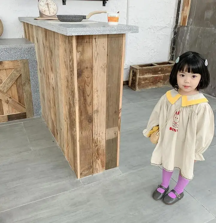 Платье для девочек Хлопковое осеннее модное платье для девочек 1-6 лет, HX439
