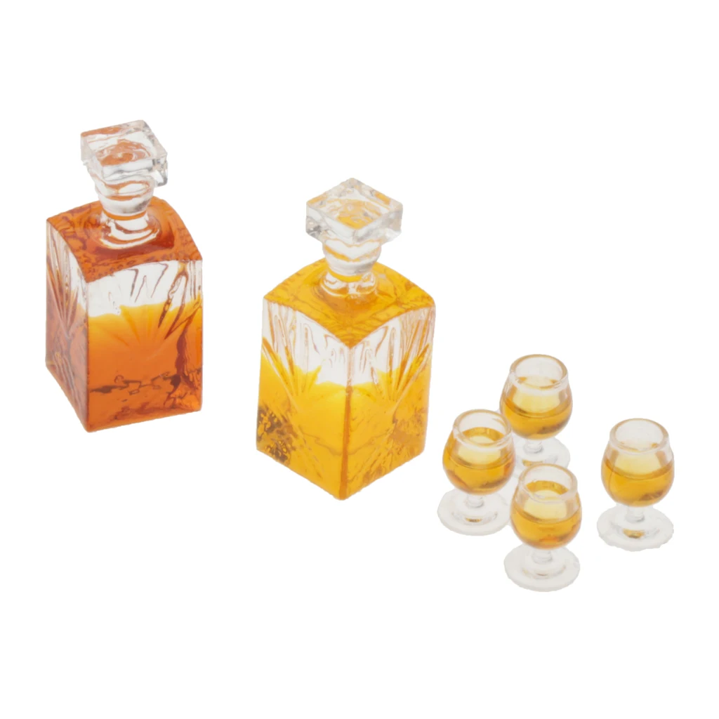 1:12 Scale Dollhouse Miniature Accessory Mini Wine Bottle Bar Model Toys 1:12 Scale Dollhouse Miniature Accessory Mini Wine Bottle Bar Model Toys