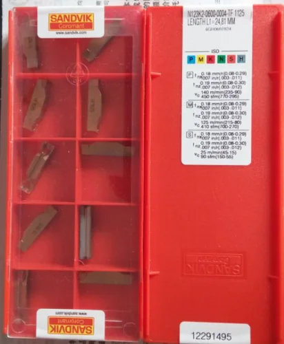10 шт. твердосплавная вставка N123K2-0600-0004 TF 1125