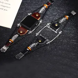 1 шт винтажный ремешок для часов из искусственной кожи для Apple Watch серии 4/3 сменный плетеный браслет 38 мм 42 ремешок для часов, мм
