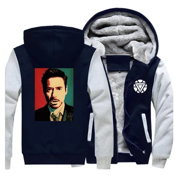 

Tony Stark Iron Man Print Hoodies Brand Men's Sweatshirts 2019 Autumn Winter Hip Hop Thick Men Super Hero Fashion Raglan Hoodie