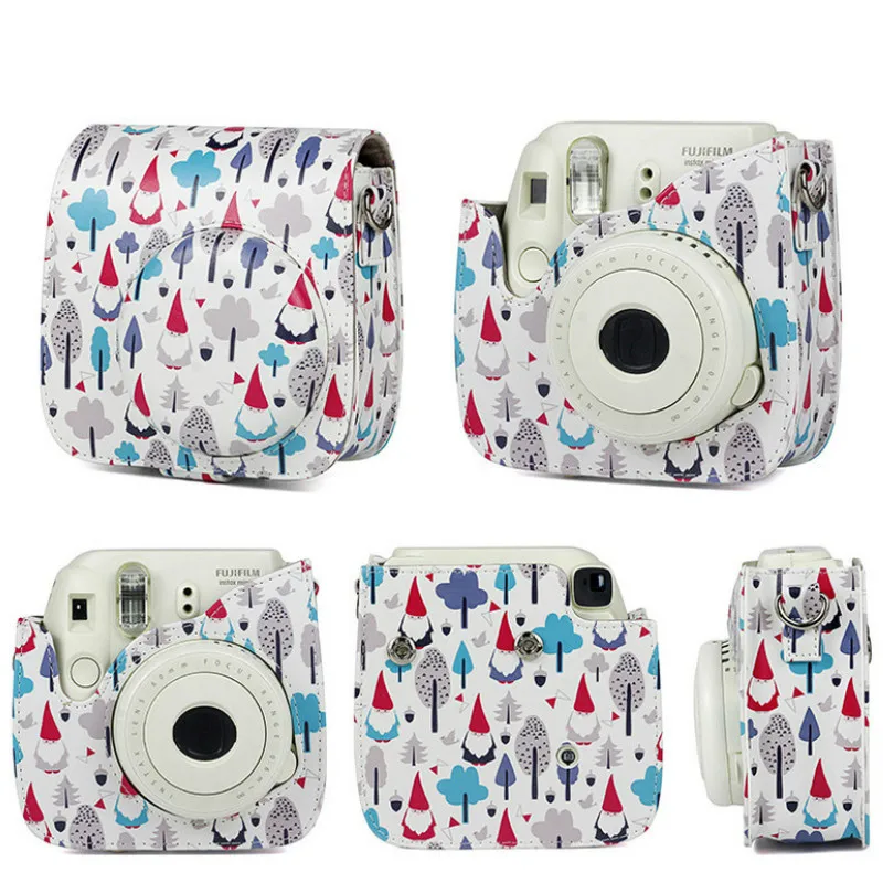 Чехол для Камеры Fujifilm Instax Mini 9 Рождественский чехол из искусственной кожи наплечный ремень сумка для Instax Mini 9 8 8+ чехол для камеры моментальной печати