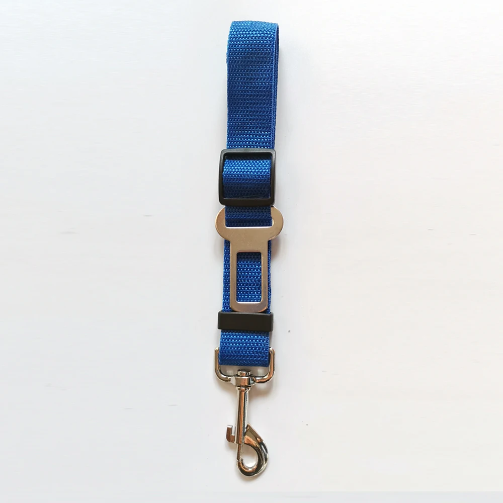 Vehicle Car Pet Dog Seat Belt Puppy Car Seatbelt Harness Lead Clip Pet Dog Supplies Safety Lever Auto Traction Products - Цвет: Dark Blue