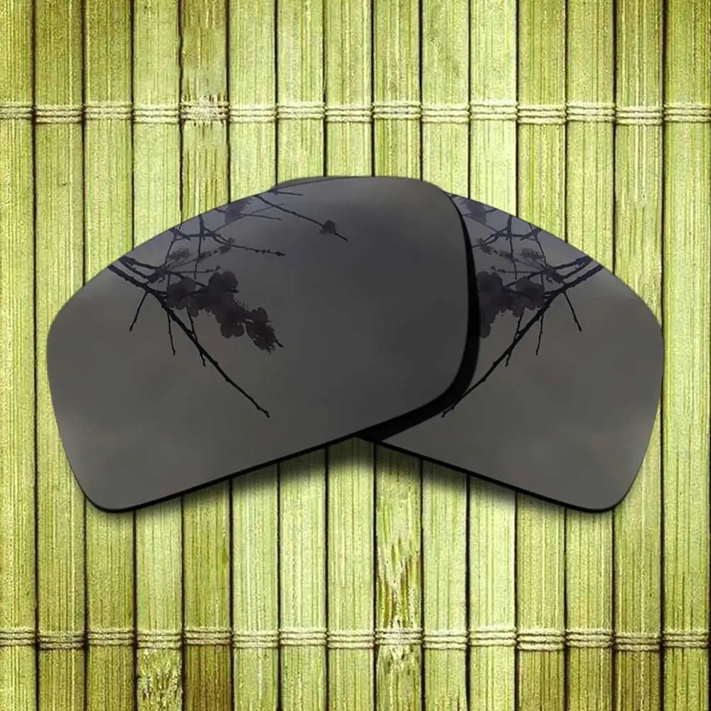 Поляризованные Сменные линзы для солнцезащитных очков с масляным барабаном оправа истинное цветное зеркальное покрытие-варианты - Цвет линз: Black