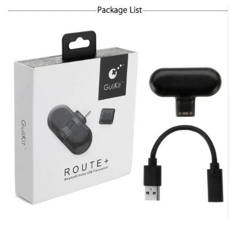 Route plus Gulikit Route+ PRO беспроводной CSR Bluetooth 2,1+ EDR type-C USB адаптер аудио передатчик приемопередатчик для nintendo Switch - Цвет: Route plus