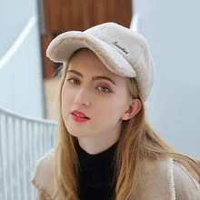 Новинка, Женская Бейсболка, Натуральная шерсть, кашемир, вязанная кепка, женская шапка личность, осень и зима, теплая шапка, регулируемая Женская шапка