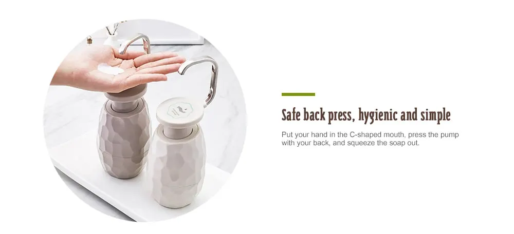 Jordan&Judy Creative One-hand Press Soap Dispenser Facial Cleanser Shower Gel Dispensing Bottle Shampoo Lotion Separate