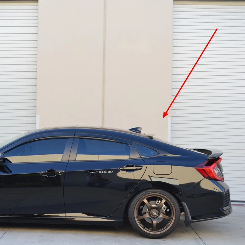 Для Honda Civic- модель спойлер на крыше высокое качество PMMA материал Автомобильный задний спойлер Civic спойлер на крыше