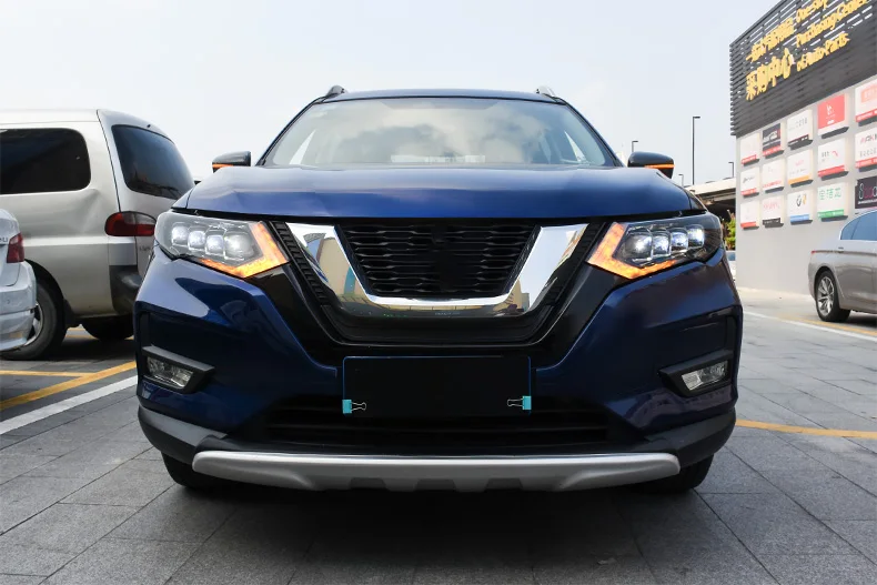 Автомобильный Стайлинг для Nissan X-Trail головной светильник s- Nissan X-Trail светодиодный головной светильник светодиодный DRL СВЕТОДИОДНЫЙ матричный объектив Поворотный Светильник