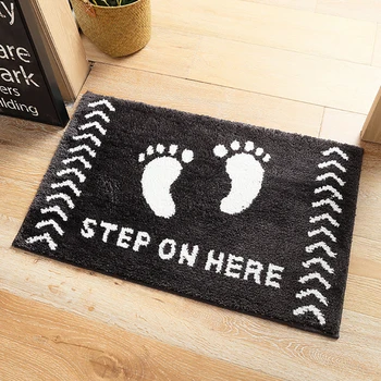 

Flock Carpet Door Mat Floor In The Hallway Living Room Rug Kitchen Carpets Bedroom Bathroom Toilet Suction Water Entrance Mats