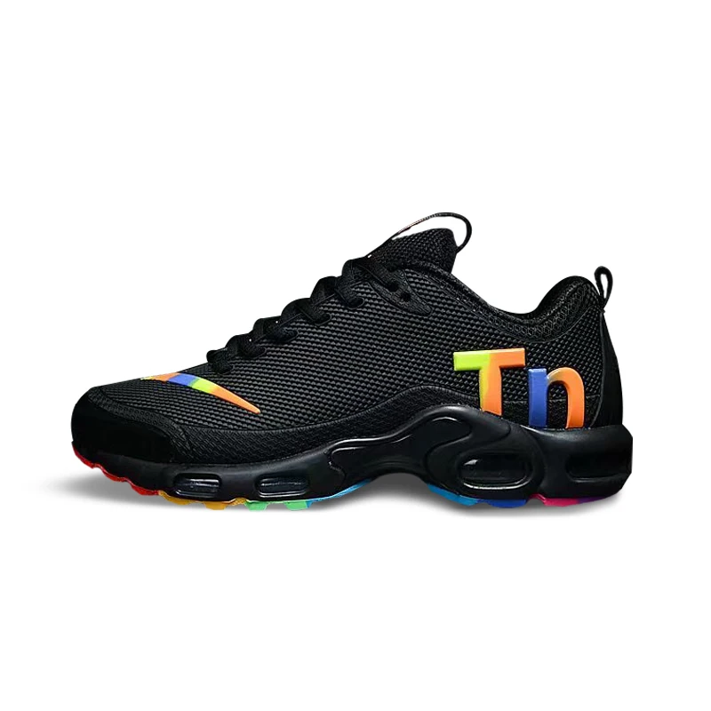 Оригинальные мужские кроссовки для бега NIKE AIR MAX PLUS TN Серые кроссовки сетчатые дышащие легкие Нескользящие амортизационные прочные - Цвет: Tn-10