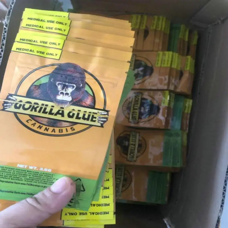 50 Gorilla Glue Mylar bags Gelatti Cali Bags Cookies Bags AUS DE 