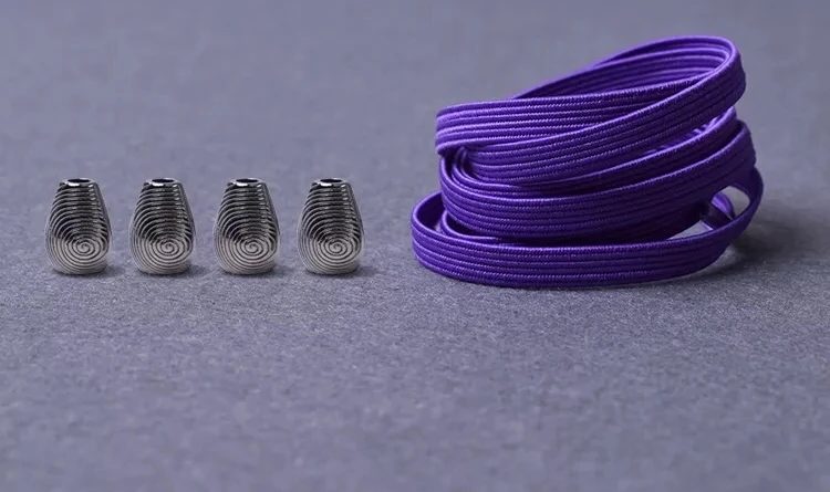 Purple 1 пара шнурков для обуви без шнурков плоские эластичные шнурки для ленивых шнурки с металлической головкой шнурки для кроссовок для детей и взрослых 21 цвет шнурки для обуви - Цвет: Purple