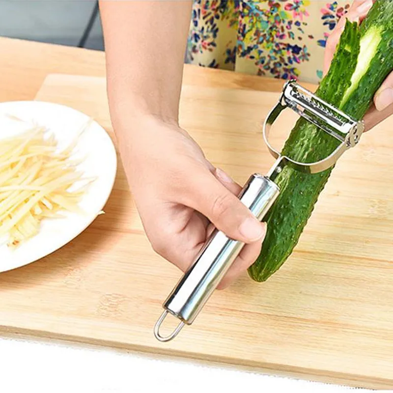 Useful Vegetable Cutter Slicer Stainless Steel Peeler Parer Kitchen Tool Portable Potato Slicer Julienne Kitchenware Gadgets