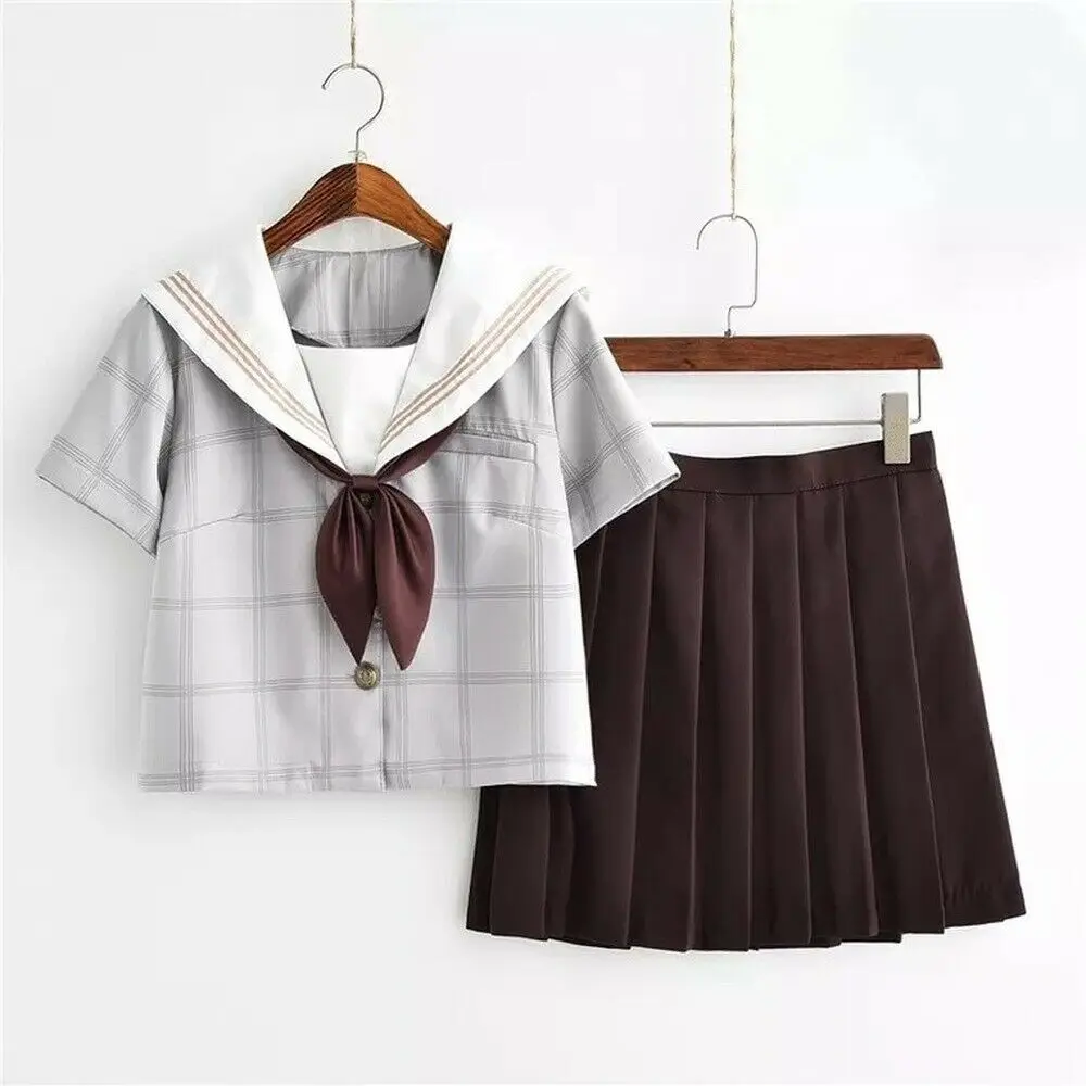 

Japanese JK Uniform Sailor Suit Long Short Sleeve Student School Uniform