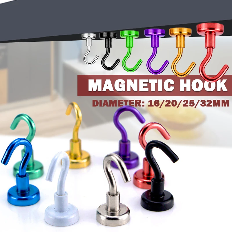 Magnetic Hook Strong Hook Magnet Bracket Wall Suction Hook Bracket Support Hardware Magnetic Tool Multicolor afbeelding