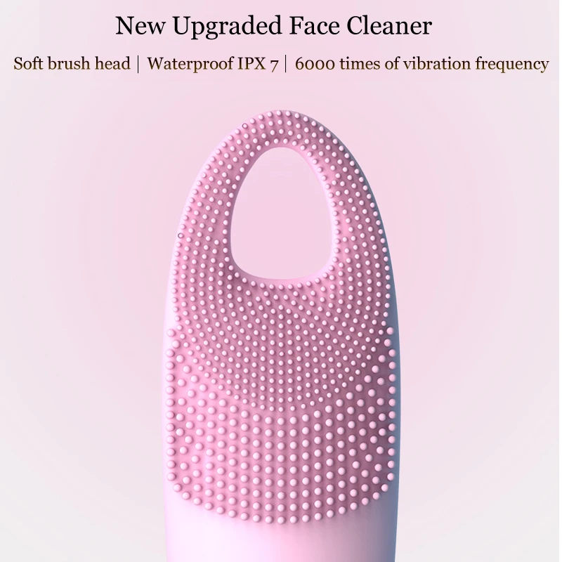 Новое поступление электрическое Силиконовое очищающее средство массажер щётка для умывания лица Очищающее устройство для кожи