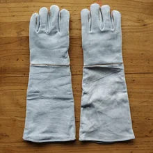 ABKK-50Cm сварщик защитные утолщенные длинные износостойкие рабочие страховые сварочные перчатки высокотемпературные изоляционные перчатки