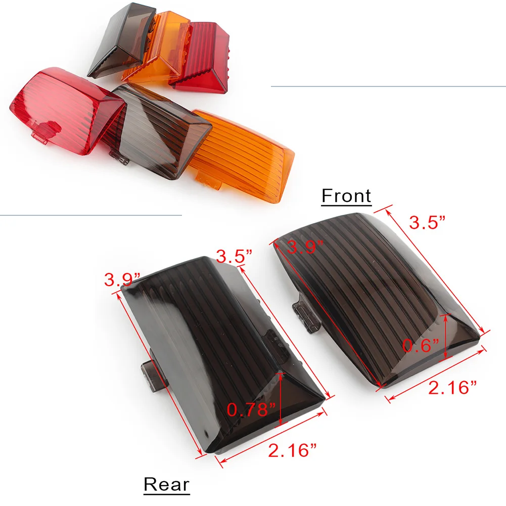 2 шт. МОТОЦИКЛ ABS Fender советы грязевой защитный свет крышка объектива для Harley Touring ультраклассический FLHTCU и FLHT Electra Glide стандарт