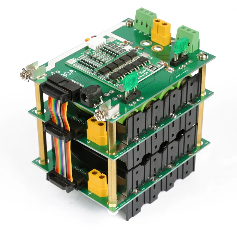 16V 18650 Батарея держатель diy Мощность банк 4S BMS балансировки 30A 90A коробка для набор