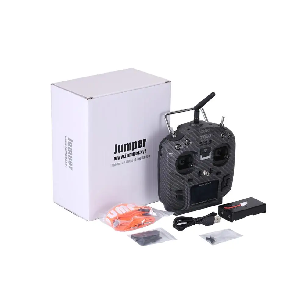 Jumper T8SG V2.0 Plus Hall Gimbal мультипротокол 2,4" ЖК-передатчик из углеродного волокна для Flysky Frsky